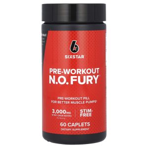 SIXSTAR, Pre-Workout N.O. FURY, 60 Caplets