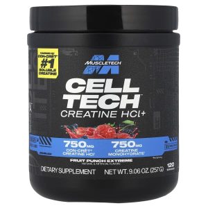 MuscleTech, Cell Tech™ Creatine HCL+, Fruit Punch Extreme, 9.06 oz (257 g)