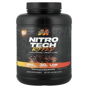 MuscleTech, Nitro-Tech™ Ripped, Lean Protein + Weight Loss, Chocolate Fudge Brownie, 4.02 lb (1.82 kg)