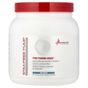 Metabolic Nutrition, Stim-Free Pump, Unflavored, 10.58 oz (300 g)