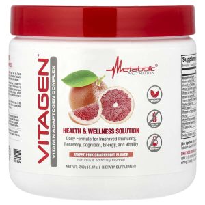 Metabolic Nutrition, VitaGen™, Sweet Pink Grapefruit, 8.47 oz (240 g)