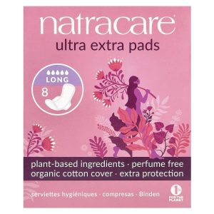 Natracare, Ultra Extra Pads, Long, 8 Pads