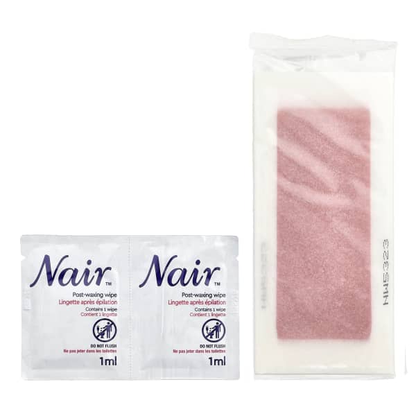 Nair, Wax Ready Strips, For Legs & Body, Orchid & Cherry Blossom Extracts, 40 Wax Strips + 6 Post Wipes