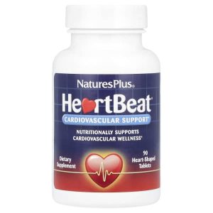 NaturesPlus, HeartBeat®, Cardiovascular Support, 90 Heart-Shaped Tablets