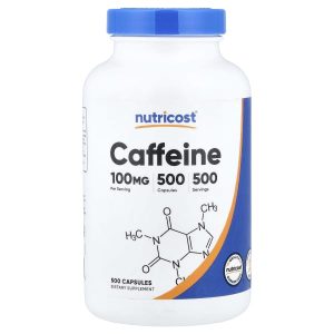 Nutricost, Caffeine , 100 mg , 500 Capsules