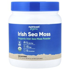 Nutricost, Organic Irish Sea Moss Powder, Unflavored, 16.2 oz (454 g)