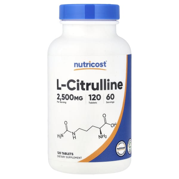 Nutricost, L-Citrulline, 120 Tablets (1,250 mg per Tablet)