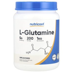 Nutricost, L-Glutamine, Unflavored, 35.7 oz (1 kg)