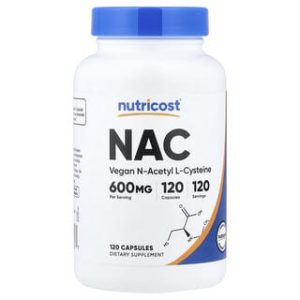 Nutricost, NAC, 600 mg, 120 Capsules