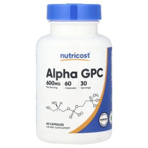 Nutricost, Alpha GPC, 60 Capsules (300 mg per Capsule)