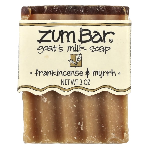 ZUM, Zum BarĀ®, Goat's Milk Soap, Frankincense & Myrrh, 3 oz