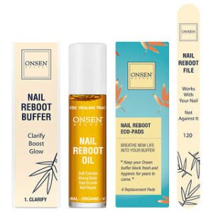 Onsen Secret, Nail Reboot Kit with Oil, 7 Piece Kit