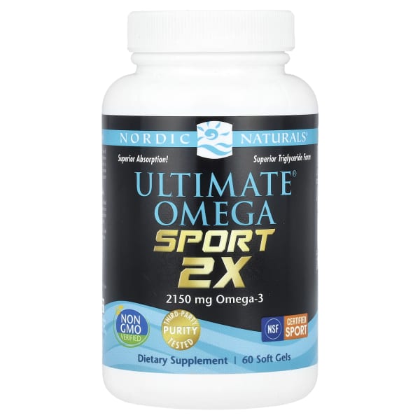 Nordic Naturals, Ultimate Omega Sport 2x, 60 Soft Gels (1,075 mg per Soft Gel)