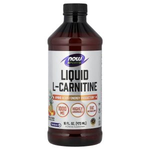 NOW Foods, Sports, L-Carnitine Liquid, Tropical Punch, 16 fl oz (473 ml)