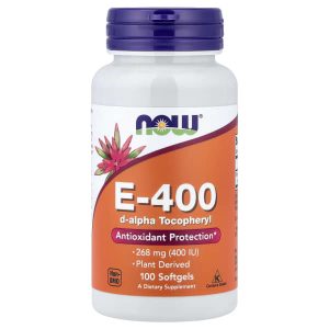 NOW Foods, E-400, 268 mg (400 IU), 100 Softgels