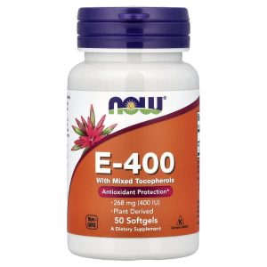 NOW Foods, E-400, 268 mg (400 IU), 50 Softgels