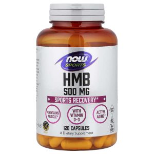 NOW Foods, Sports, HMB With Vitamin D-3, 120 Capsules (500 mg per Capsule)