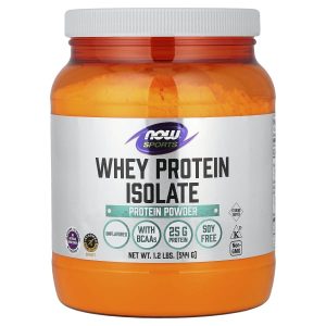 NOW Foods, Sports, Whey Protein Isolate, Unflavored, 1.2 lbs (544 g)