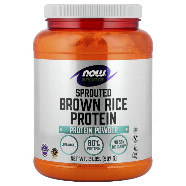 NOW Foods, Sports, Sprouted Brown Rice Protein Powder, Unflavored, 2 lbs (907 g)