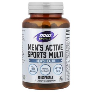 NOW Foods, Sports, Men's Active Sports Multi, 90 Softgels