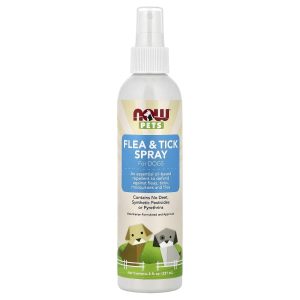 NOW Foods, Pets, Flea & Tick Spray for Dogs, 8 fl oz (237 ml)