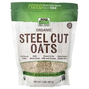 NOW Foods, Real Food, Organic Steel Cut Oats, 2 lbs (907 g)