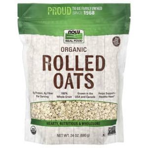 NOW Foods, Organic Rolled Oats, 24 oz (680 g)