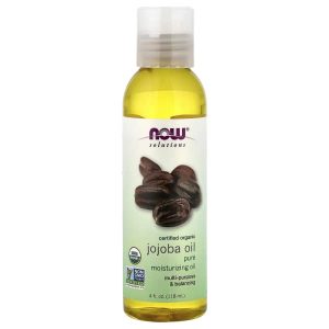 NOW Foods, Solutions, Certified Organic Jojoba Oil, 4 fl oz (118 ml)