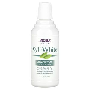 NOW Foods, Solutions, XyliWhite Mouthwash, Fluoride-Free, Refreshmint, 16 fl oz (473 ml)