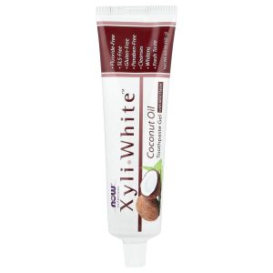 NOW Foods, Solutions, XyliWhite™ Toothpaste Gel, Coconut Oil, Mint, 6.4 oz (181 g)