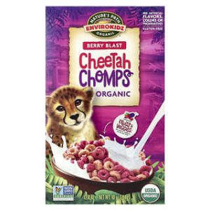 Nature's Path, EnviroKidz, Organic Cheetah Chomps® Cereal, Berry Blast, 10 oz (284 g)