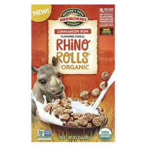 Nature's Path, EnviroKidz, Organic Rhino Rolls® Cereal, Cinnamon Bun, 9.5 oz (269 g)