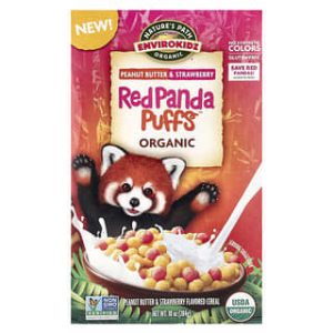 Nature's Path, Envirokidz, Organic Red Panda Puffs™ Cereal, Peanut Butter & Strawberry, 10 oz (284 g)