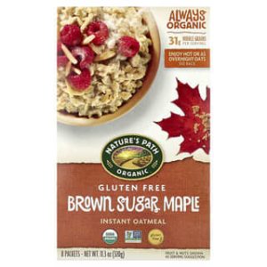 Nature's Path, Organic Instant Oatmeal, Brown Sugar Maple, 8 Packets, 11.3 oz (320 g)