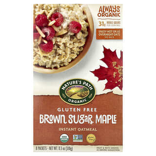 Nature's Path, Organic Instant Oatmeal, Brown Sugar Maple, 8 Packets, 11.3 oz (320 g)
