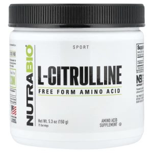 NutraBio, L-Citrulline, Free Form Amino Acid, 5.3 oz (150 g)