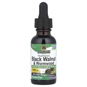 Nature's Answer, Black Walnut & Wormwood, Fluid Extract, Alcohol-Free, 1 fl oz (30 ml)