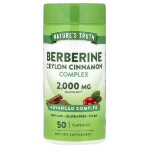 Nature's Truth, Berberine Ceylon Cinnamon Complex, 2,000 mg, 50 Capsules