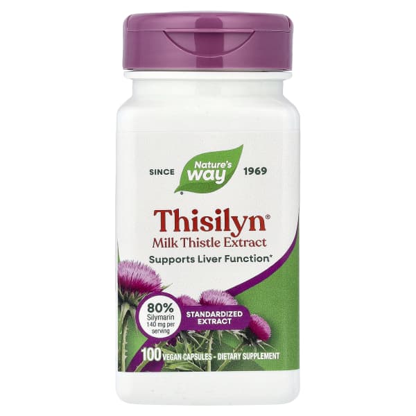 Nature's Way, Thisilyn®, Milk Thistle Extract, 100 Vegan Capsules (175 mg per Capsule)
