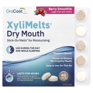 OraCoat, XyliMelts® Dry Mouth, Berry Smoothie, 40 Melts