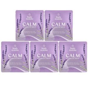 Body Restore, Steam Eye Mask, Lavender, 5 Pack