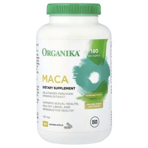 Organika, MACA, 750 mg, 180 Vegetarian Capsules
