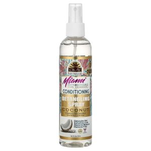 Okay Pure Naturals, Miami South Beach Curls, Curl Enhancer Conditioning Detangling Spray, Coconut, 8 oz (237 ml)