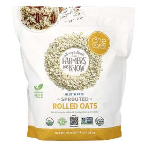 One Degree Organic Foods, Sprouted Rolled Oats, 45 oz (1.28 kg)