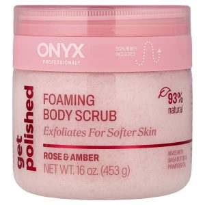 Onyx Professional, Get Polished, Foaming Body Scrub, Rose & Amber, 16 oz (453 g)