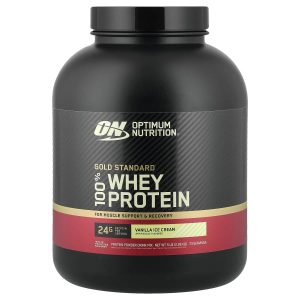Optimum Nutrition, Gold Standard® 100% Whey, Vanilla Ice Cream, 5 lb (2.26 kg)