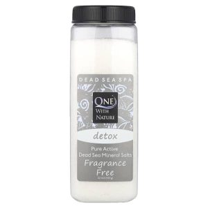 One with Nature, Dead Sea Spa, Mineral Salts, Detox, Fragrance Free, 32 oz (907 g)