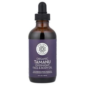 Pure Body Naturals, Organic Tamanu Overnight Face & Body Oil, 4 fl oz (118 ml)