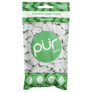 The PUR Company, Chewing Gum, Spearmint, 55 Pieces, 2.72 oz (77 g)