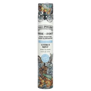 Poo-Pourri, Sole-Pourri™ Shoe + Foot Funk-Fighting Odor Eliminator, Citrus Mint, 0.34 fl oz (10 ml)